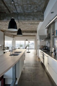 Concrete kitchen: Building survey kitchen example