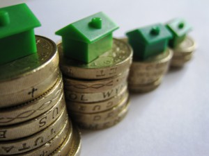 mortgages on piles of money