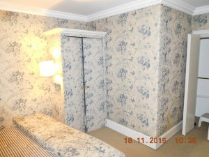 wallpapered room - building surveyor surrey