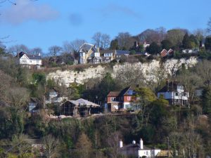 Houses near Wey Gap